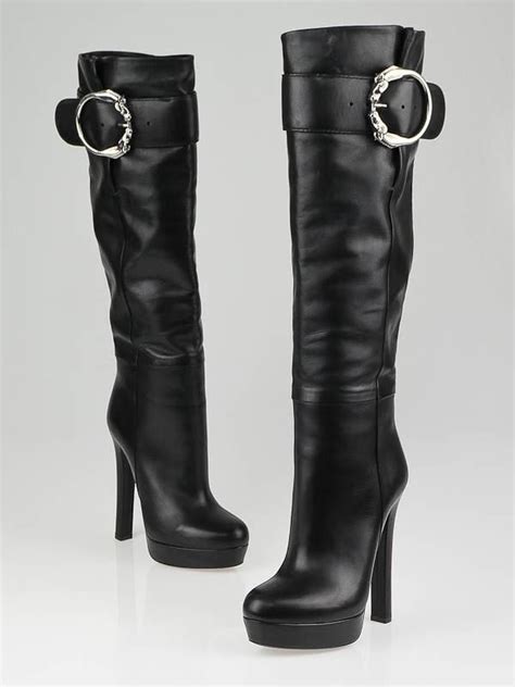 gucci platform tall boots